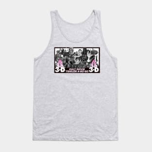 Cult Movie Trailer A-Go-Go 3-D in 1 Dimension! Tank Top